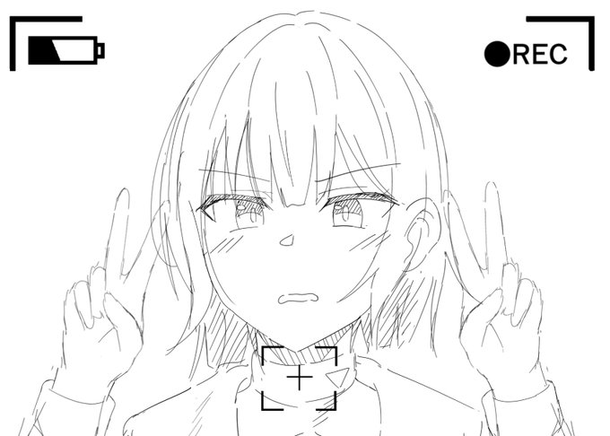 サキちゃん誕生日おめでとうダブルピース 