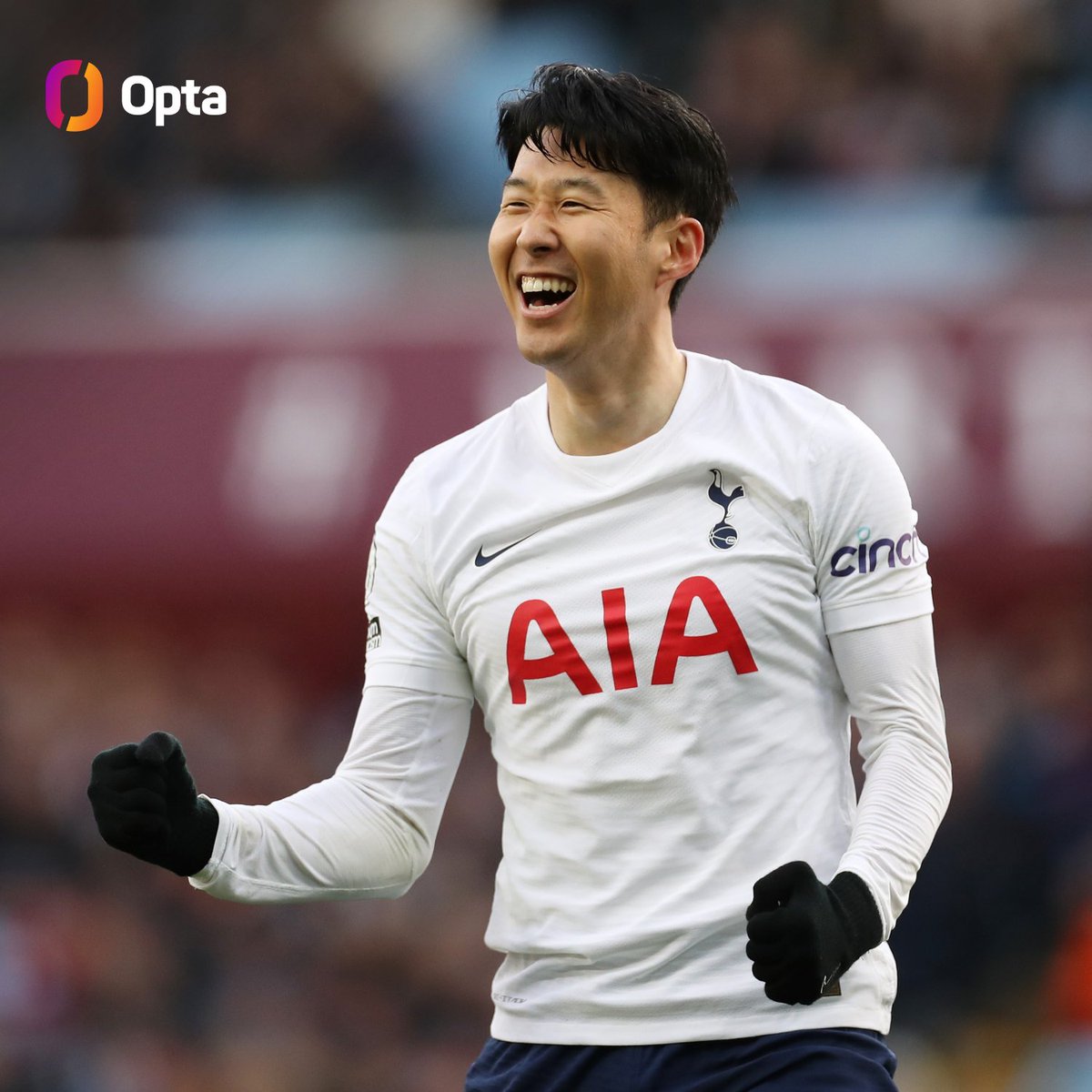 OptaJoe's tweet photo. 17 - Son Heung-min has scored the most non-penalty goals of any player in the Premier League this season:

17 - Son Heung-min
15 - Mohamed Salah
14 - Diogo Jota
12 - Sadio Mané
10 - Kane, KDB, Vardy, Ronaldo

Ruthless. https://t.co/AVolzc1y6G