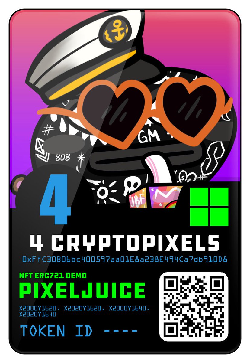 CryptoPixelMap's tweet image. Check out @JesseYuan on the Map with a sweet custom certificate. On map pixels &amp;gt;&amp;gt; cryptopixel.app/pixeljuice?pix…… #PixelJuice #CryptoPixel