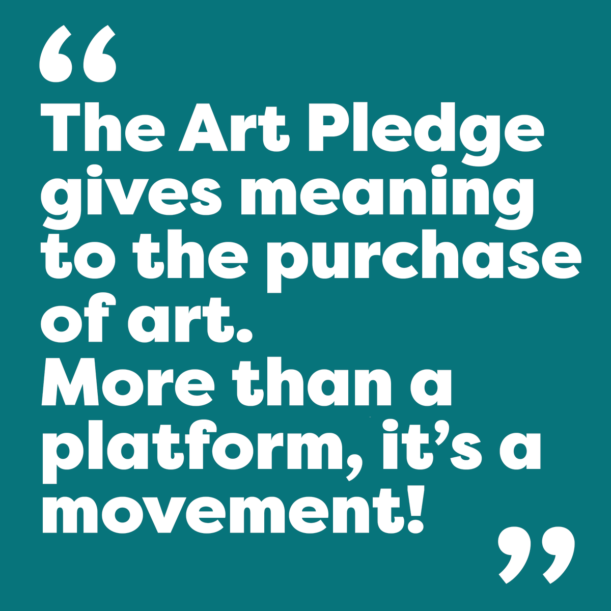 theartpledge's tweet photo. It’s been more than a month since the launch of #theartpledge &amp; we couldn’t be more grateful for having such partners. Here’s what 
#marekclaassen
 from 
@ArtFactsNet 
 – the #Wikipedia of the #artworld – has to say: https://t.co/9dlBThntzC