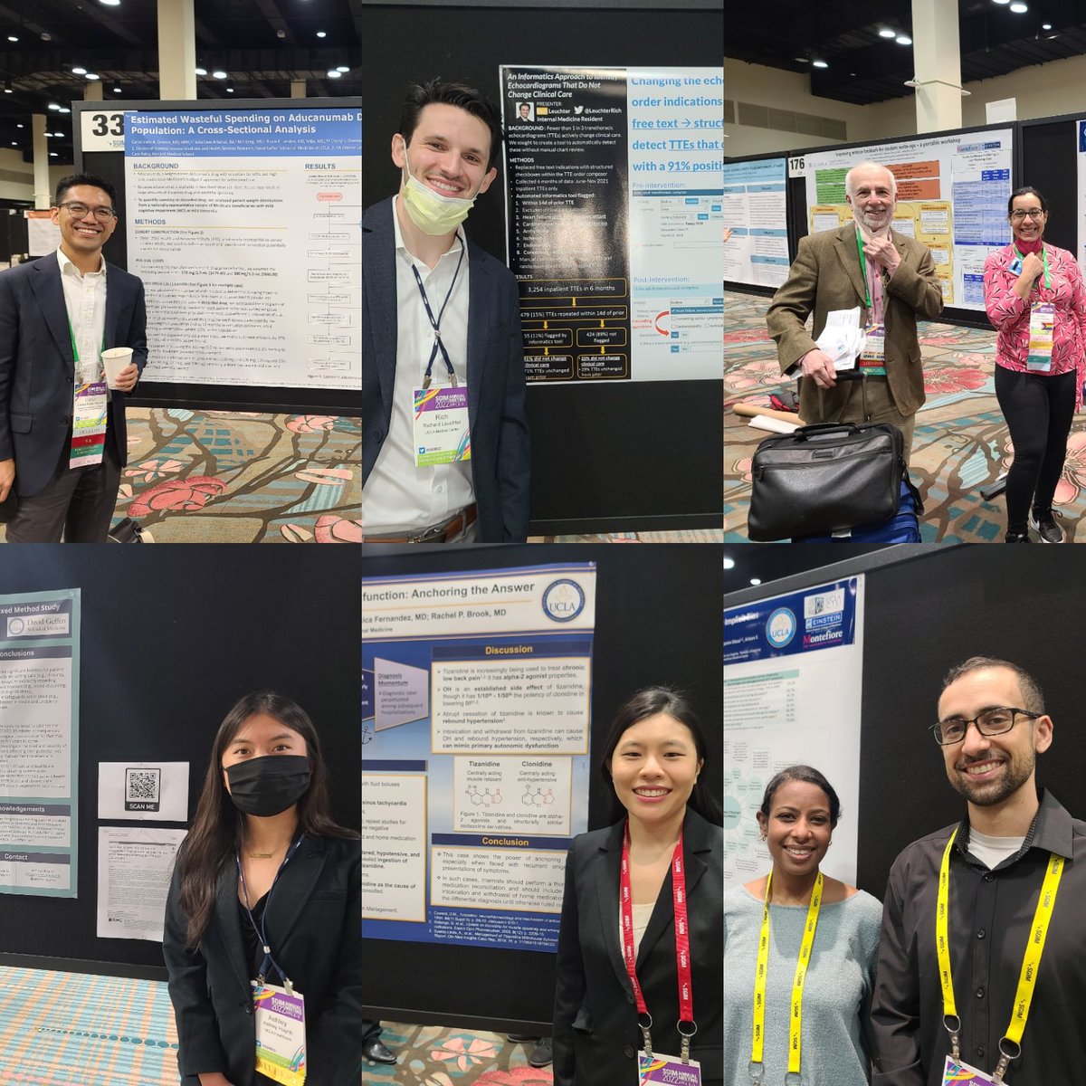 UCLA_GIMHSR's tweet photo. Great to see the stalwarts of @dgsomucla, @dom_ucla, @UCLAFSPH &amp; @UCLA_GIMHSR at the final poster session @SocietyGIM #SGIM22. Plus a sighting of our Division Chief emeritus Martin Shapiro &amp; Best Research Paper winner @cioronce! What a great IRL mtg &amp; can't wait for next yr SGIM! https://t.co/R1zZcuuX2w
