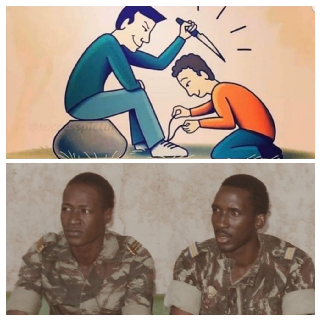 ConsultantMoses's tweet photo. This is how the so called friends will wittingly finish you!
Be careful with who you call a friend. 
#ThomasSankara
#BlaiseCompaore https://t.co/5W6I58GfNH