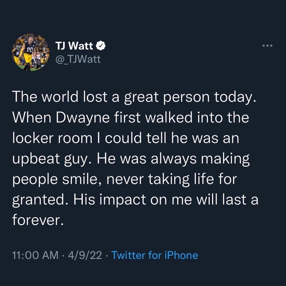 brgridiron's tweet photo. Players across the NFL pay tribute to Dwayne Haskins after the news of his tragic death https://t.co/cj0VDapMGo