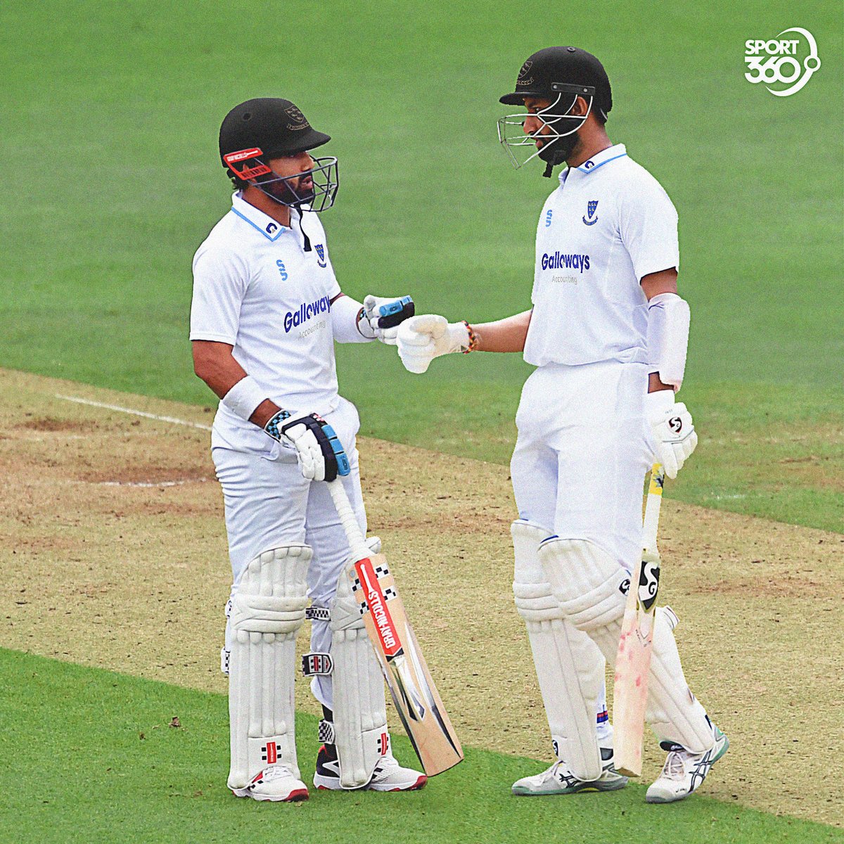 Sport360's tweet photo. Mohammad Rizwan 🤝 Cheteshwar Pujara 

A partnership we cannot wait to see at Sussex 🇵🇰|🇮🇳 https://t.co/h0BkNIT2ZB