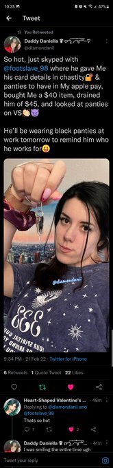 Goddess Daniella owns my wallet. I am just a submissive ATM who must always dispense money to Her.   @diamondanii<a href="/tag/femdom"class="tags"><span>#femdom</span></a><a href="/tag/findom"class="tags"><span>#findom</span></a><a href="/tag/footworship"class="tags"><span>#footworship</span></a><a href="/tag/chastity"class="tags"><span>#chastity</span></a><a href="/tag/paypig"class="tags"><span>#paypig</span></a>