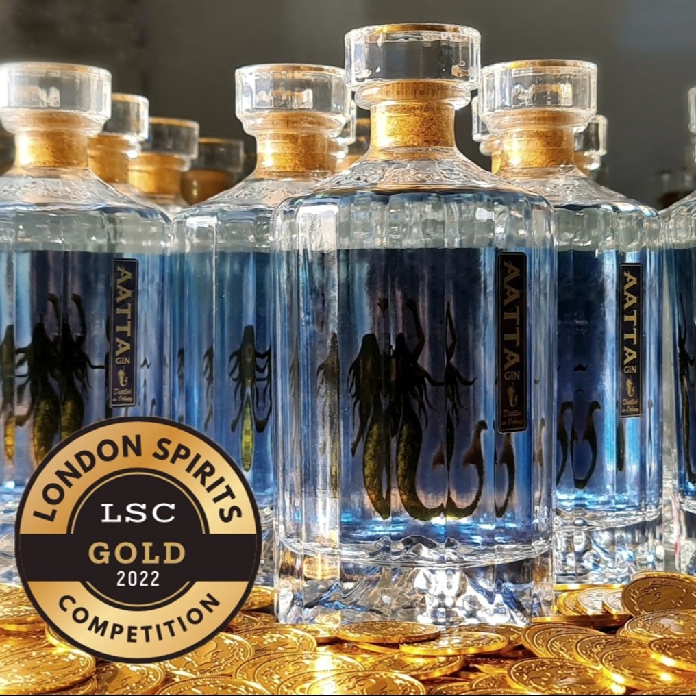 OrkneyGin's tweet photo. What a week! after winning 'Worlds Best design' @TheDrinksAwards we were equally delighted to hear Aatta has won Gold @londoncomps Out of 771 gin entries, Aatta scored the highest equal score of 93 points of all the UK gins.
#Orkney #gin #tasteoforkney #londonspiritscompetition https://t.co/BAV96gwLYC