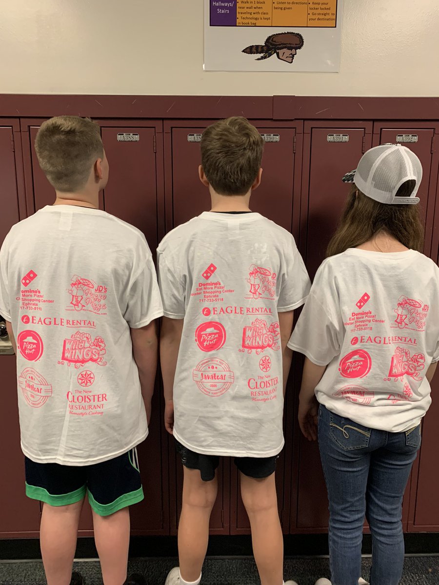 MrsFitz215's tweet photo. HUGE shoutout to our Mini-THON sponsors. @dominos, @pizzahut @JavateasCafe, Eagle Rental, Wing Wings Pizza, JD Pazzo Pizza, and the Cloister Restaurant. https://t.co/sRqSDkRgJe