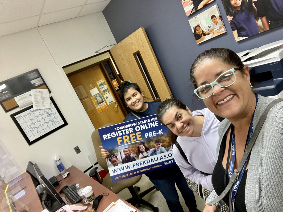 AlfanoY's tweet photo. Salazar PK Registration Team is the best! We are excited to welcome our new Eagles! Twitter #essentialeagles #swmakeyourmark @MolinaSunset #DallasISDisReady @transformDISD @dallasschools @dallasisdparent @salazareagles #disdproud #salazareagles @teamdallasisd @PersonalizeDISD https://t.co/AB7qNNZp6C