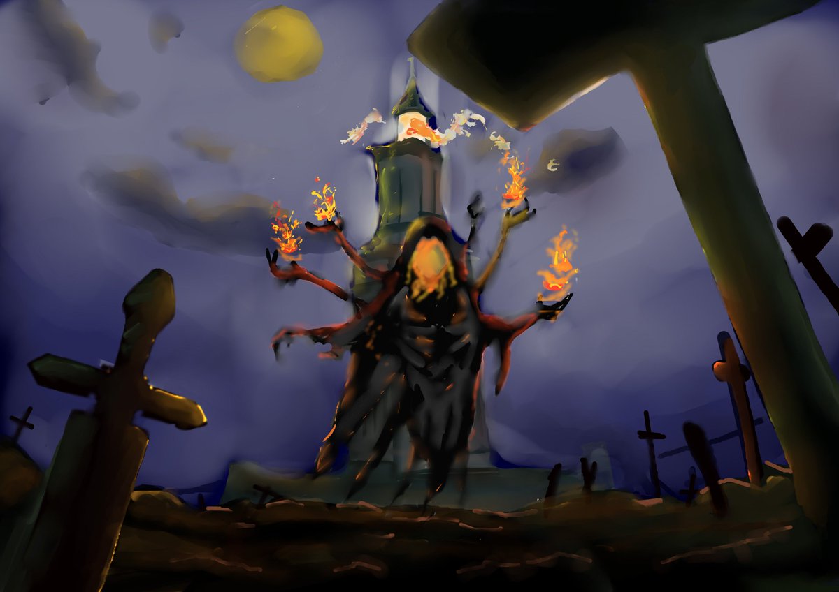 Rushiroboyz's tweet photo. Study : Concept art Gaudian
Spector, gaudian of Alexandria grave.
#studyartwork #painting #storytelling #SupportArtists #studypainting #rushiro @Rushiroboyz https://t.co/W0L1u9HiOD