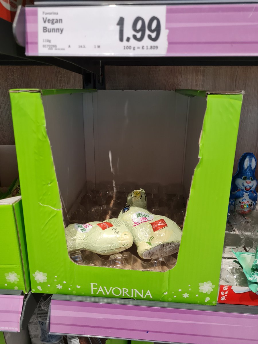 Looking for something #vegan for #Easter ? Then <a href="/LidlGB/">@LidlGB</a> has your back with choices of Easter eggs. their own deluxe egg and 3 from <a href="/MooFreeChoccies/">Moo Free Chocolates</a> as well as the cute vegan bunny! #veganeaster