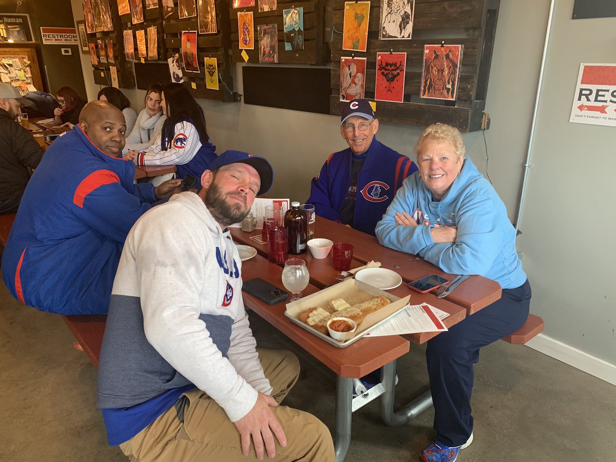 crawlyscubs's tweet photo. @Club400cubscave wetting their whistle at @SBBrewWerks waiting for the @SBCubs game to start!! Damn good beer!!! #Beer4Good https://t.co/oH2d1pgCIB