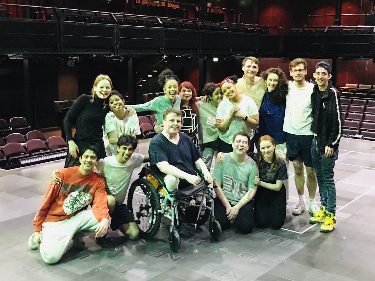 About to perform #OurGeneration <a href="/NationalTheatre/">National Theatre</a> for the last time before we go to the Minerva @ChichesterFT. A finer, more talented, more supportive and better looking bunch of actors would be hard to find than this glorious gang ❤️ 🎭