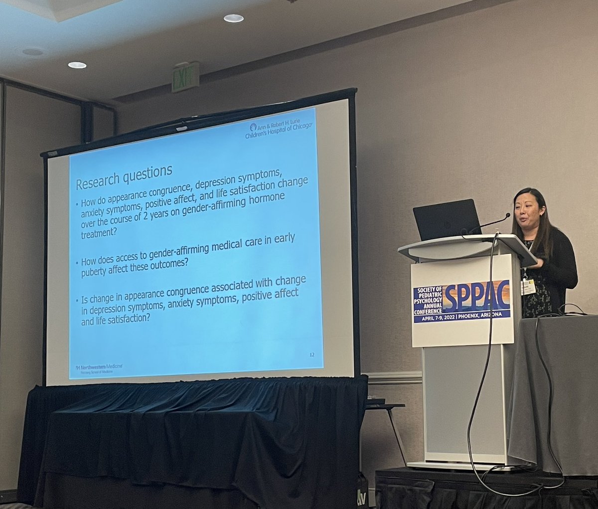 Access to early gender-affirming care is associated with decreases in depression and anxiety AND increases in appearance congruence and life satisfaction for transgender and non-binary youth @DrDianeChen #SPPAC2022