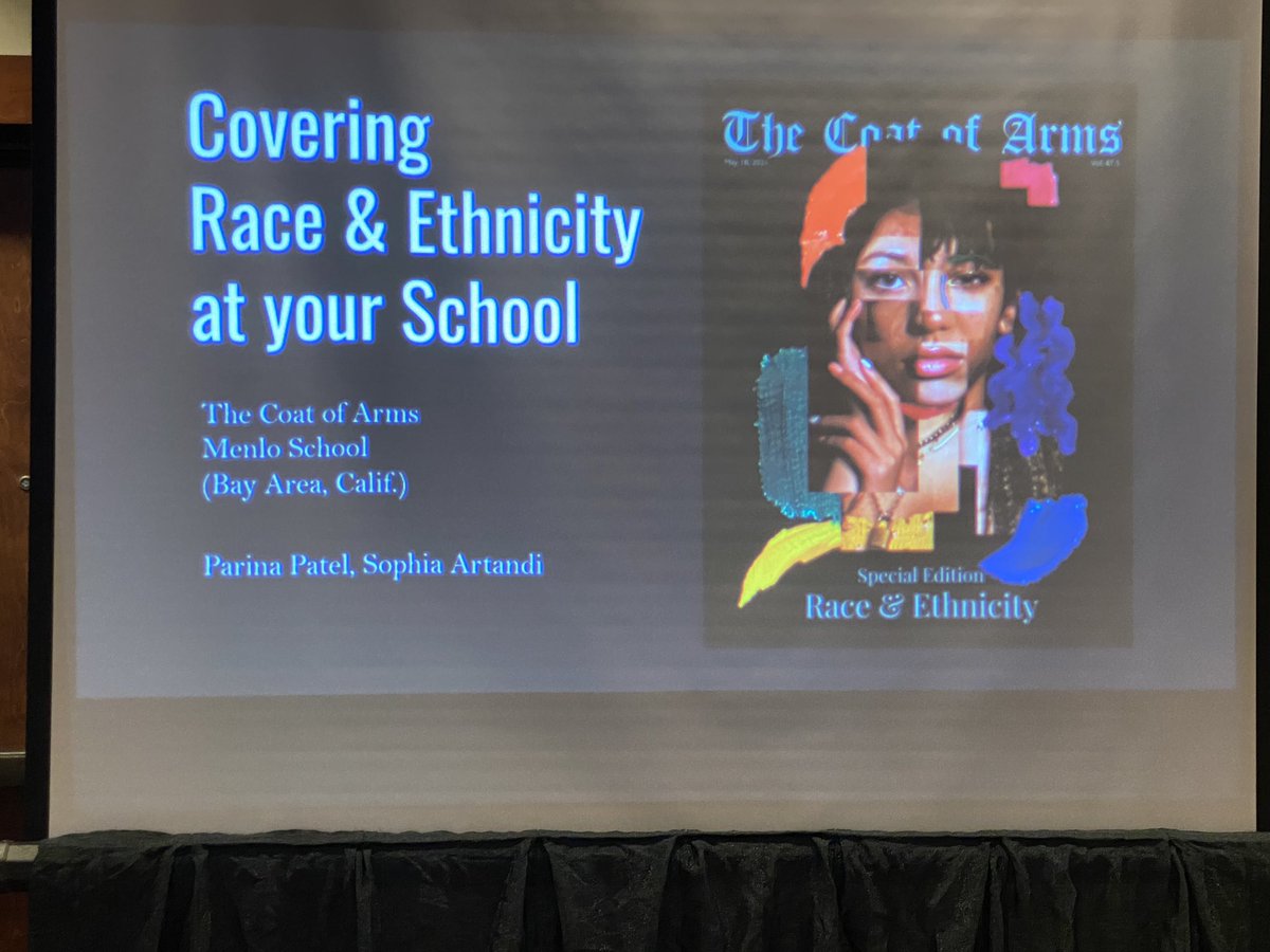 Excited for this talk by two student presenters <a href="/menloschool/">Menlo School</a> #antiracisteducator <a href="/MillikanCorydon/">Millikan Corydon</a> #nhsjc @cheryl_savio