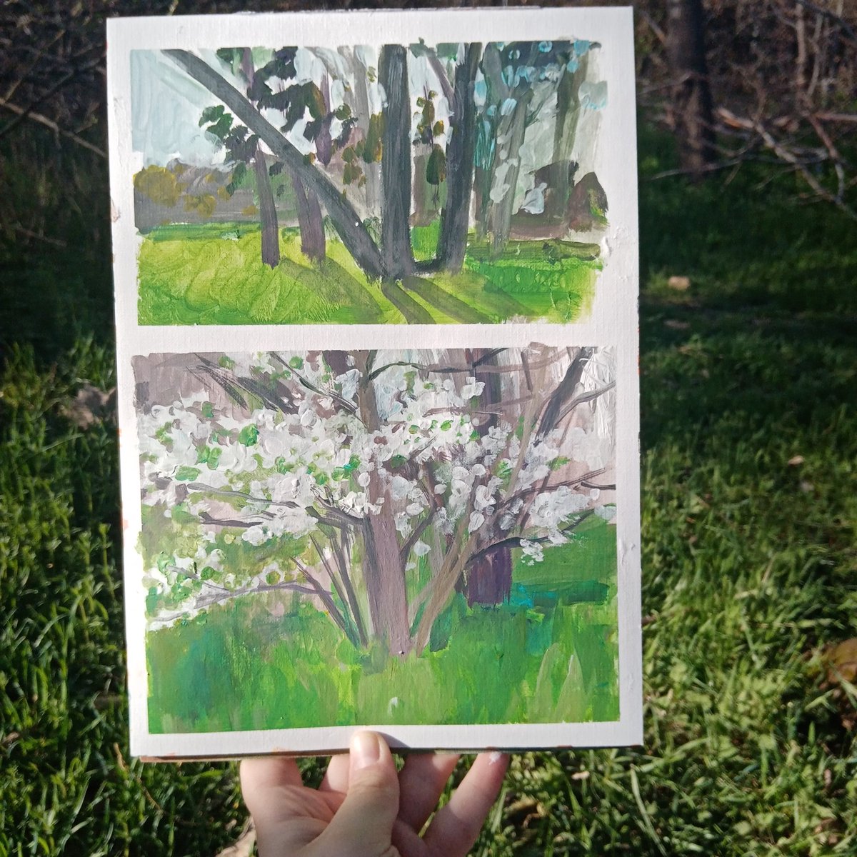 Today I went to the park to paint 🌄 It was my first time painting outdoors in Yerevan
#pleinair #art #ArtistOnTwitter #painting #spring