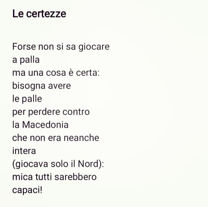 RobertoPasini9's tweet photo. Le certezze

#letteratura #literature #letteraturacontemporanea #contemporaryliterature #poesia #poetry #poesiacontemporanea #contemporarypoetry #scrivere #leggere #scrittori #poeti #autori #inedito #inediti #parole #versi #ironia https://t.co/n0jaEX0jVS