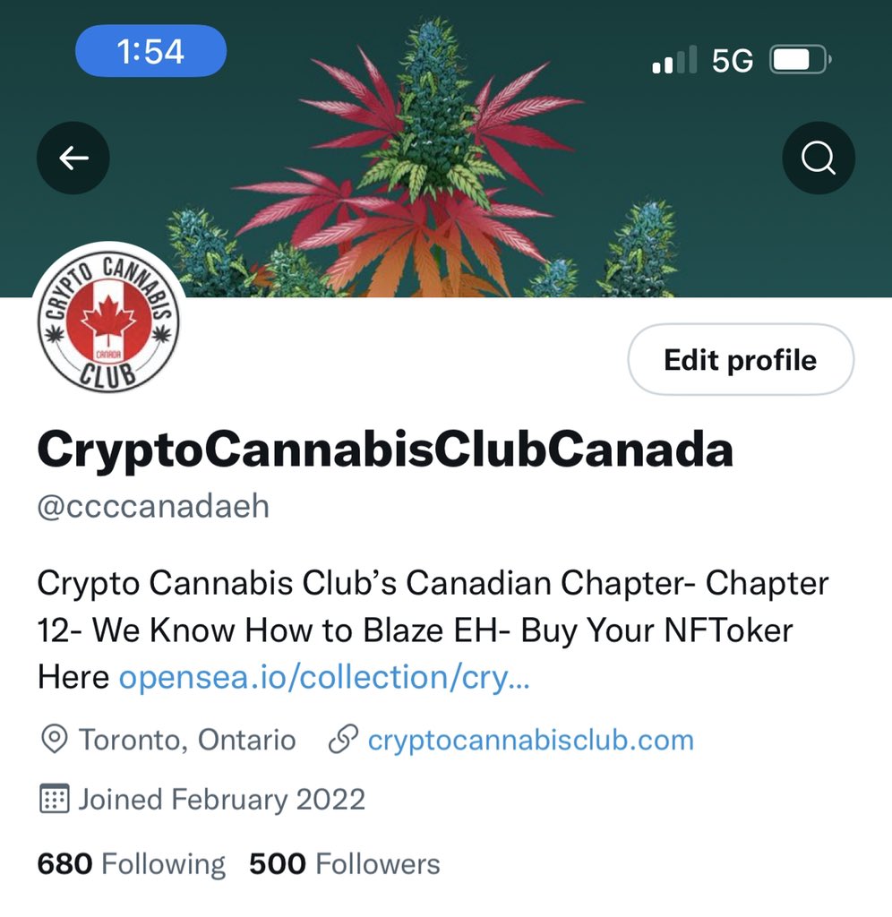 CryptoCannabisClubCanada tweet media