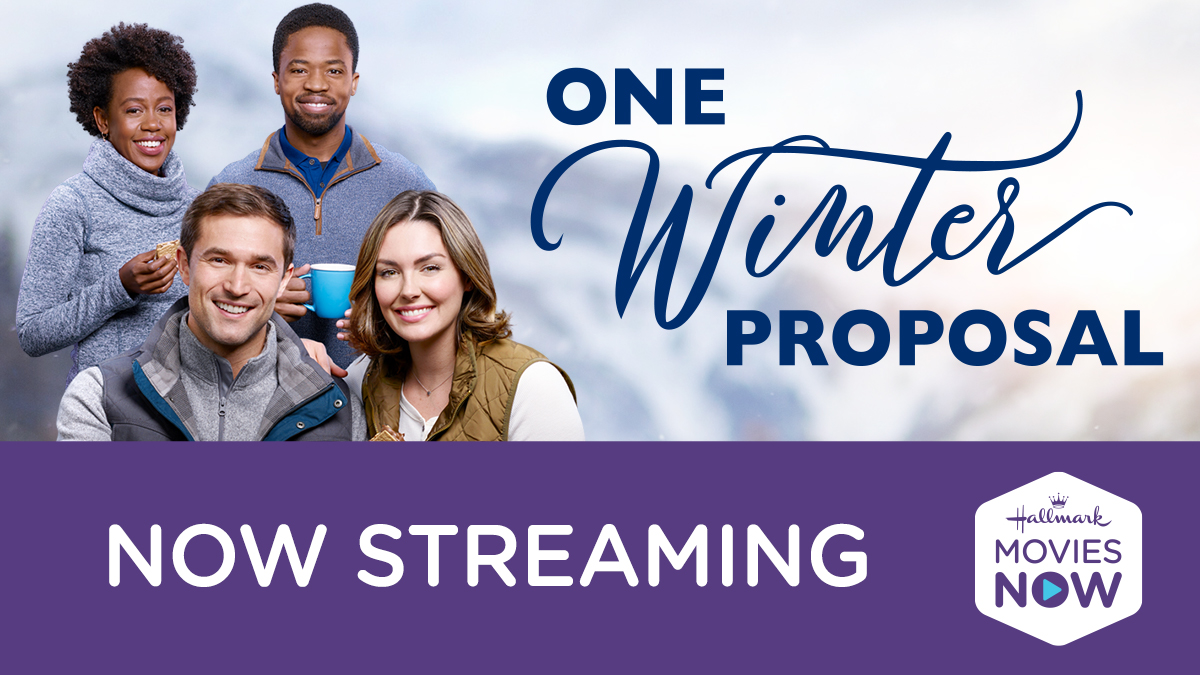 HallmarkPlus's tweet image. Watch #OneWinterProposal starring @TaylorCole @rukiyabernard @jackoturner &amp;amp; @DewshaneW on #HallmarkMoviesNow! Old flames are reignited and current flames burn brighter when the fan-favorite foursome from "One Winter Weekend" returns to the ski resort where it all began!