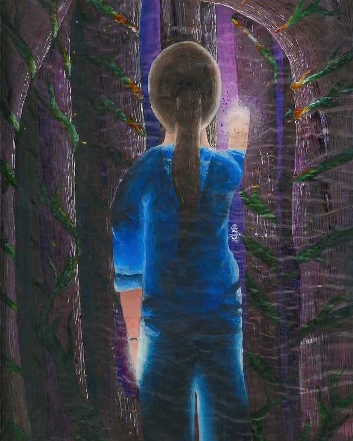 TheDualPhoenix's tweet photo. ...Finished.

Updated-completed with Faber Castell Poloycromos pencils-, Vs the original -completed with a base of watercolor pencils and a few pens.

Everyone, I give you 'Pushing through the darkness'.
#ArtistOnTwitter #fabercastell #mentalhealth #Pencildrawing https://t.co/q4V52b7oPK