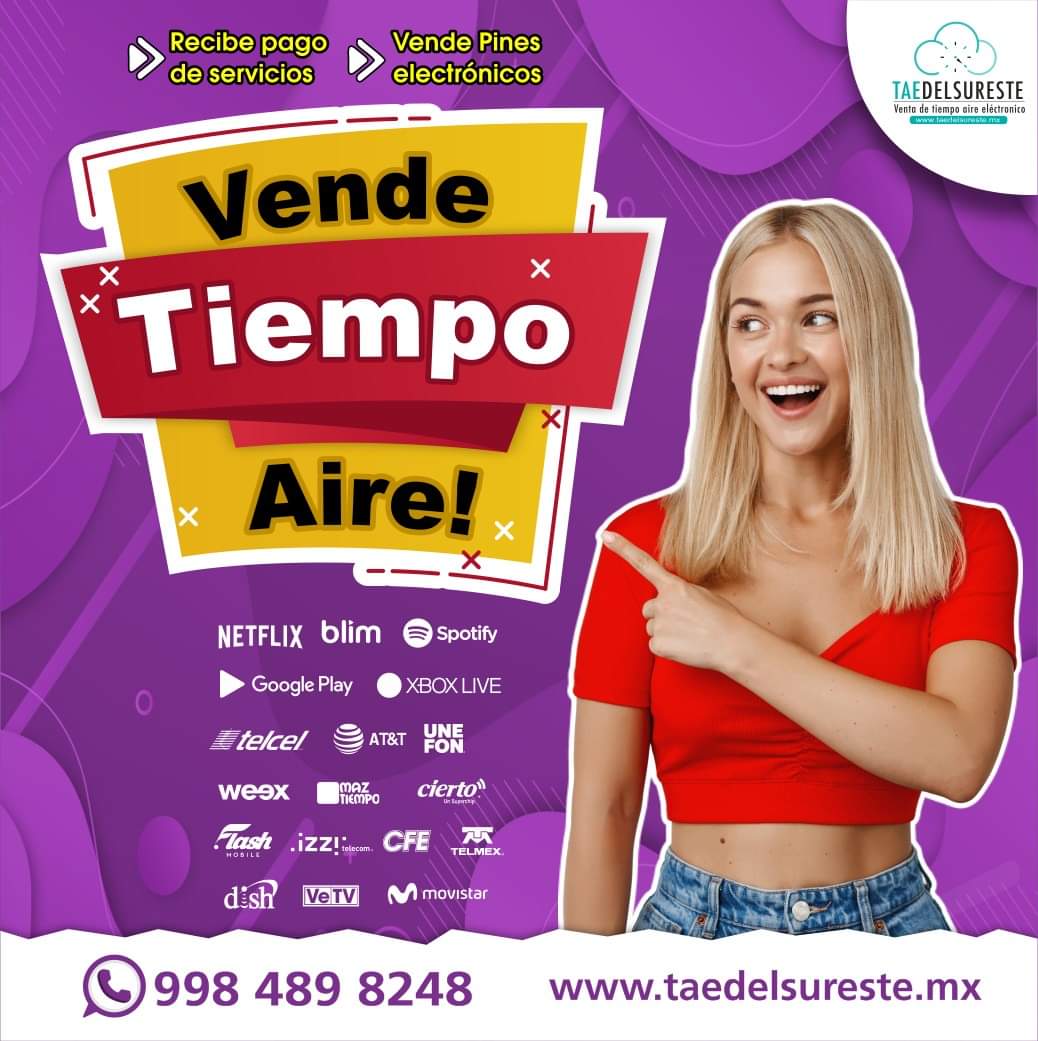 Taedelsurestemx's tweet photo. ¿Tienes un dispositivo móvil, tablet o computadora? 🖥📲 
Vende recargas electrónicas SIN cargos por operación! 🖥💴✔️
➡️ Vende pines electrónicos
➡️ Vende recargas
➡️ Ofrece pago de servicios
Regístrate GRATIS:
https://t.co/M6zMNRs6Je https://t.co/lvxzc4p2pH