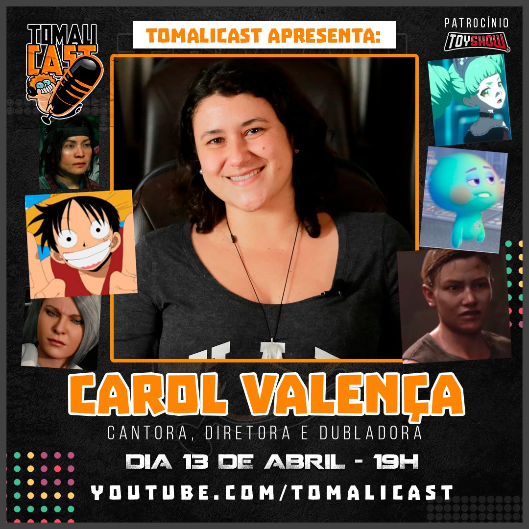 tomalicast's tweet photo. Quarta-feira o bate-papo será com a dubladora Carol Valença (@carolvalencadub), que dubla a Abby no jogo The Last Of Us, Luffy em One Piece entre outras.

Anote na sua agenda e venham assistir com a gente!

📌https://t.co/T6wMJx1UWM https://t.co/RR1YvDrdRR