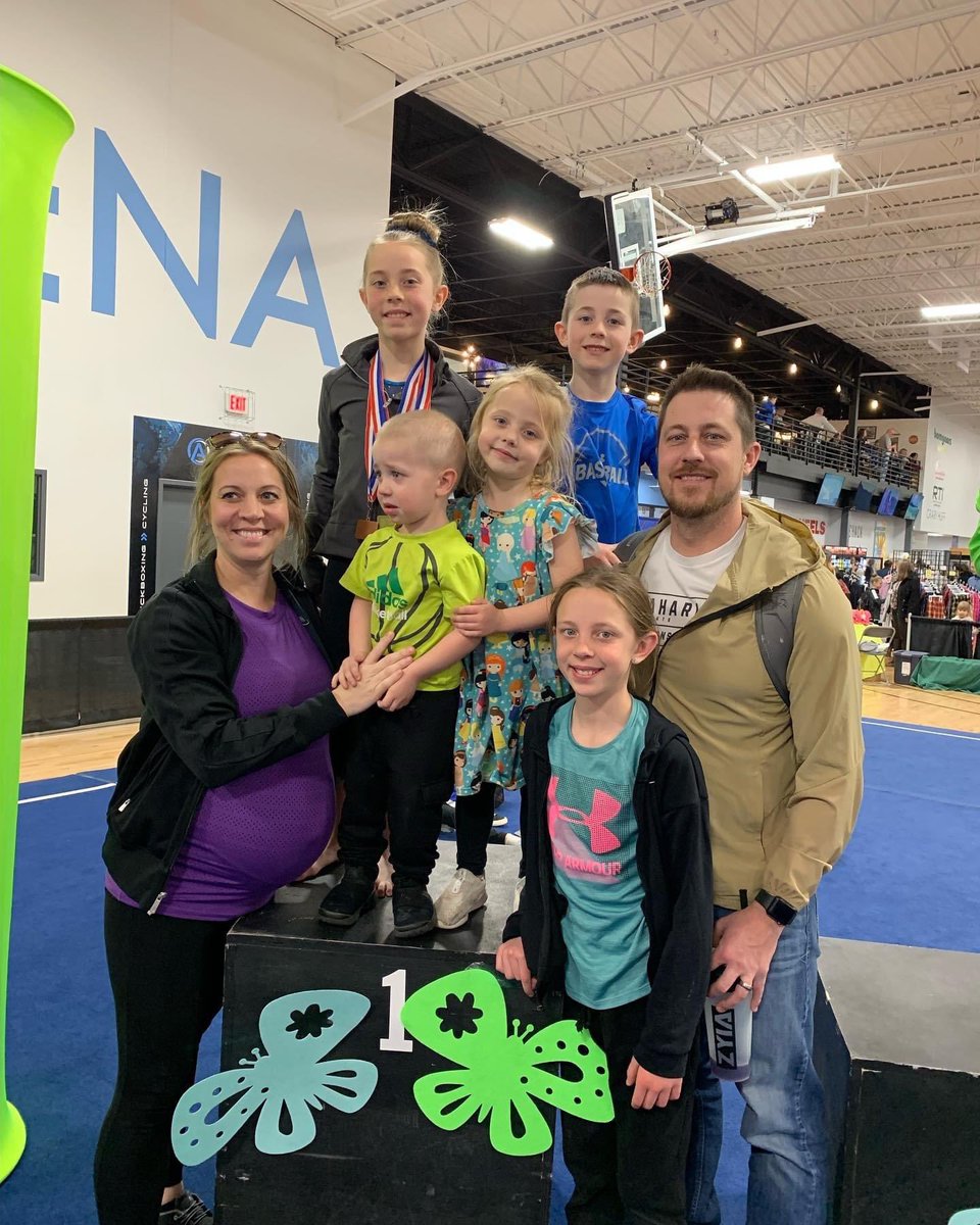 EnglemanJason's tweet photo. So very proud of my daughter, Mattie Jo, who took home 1st place all-around at her state gymnastics competition last night!  #ProudDad https://t.co/T8pV71mioj