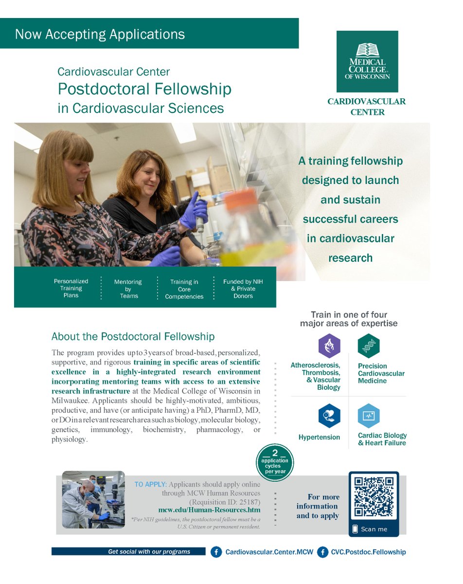 Exciting Opportunities at MCW!!!