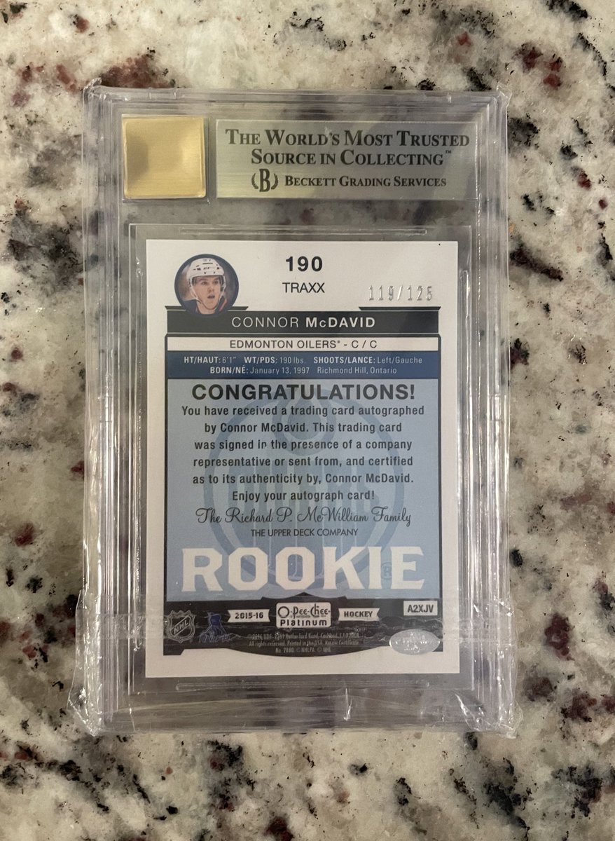 eastburn1224's tweet photo. Part 2 of FB isnβt all bad. I have been trying to get my hands on a McDavid OPC Platinum rookie auto for awhile now. Iβm beyond thrilled to finally get one in hand! @UpperDeckHockey #CollectConnor https://t.co/PQvug6Ai3S
