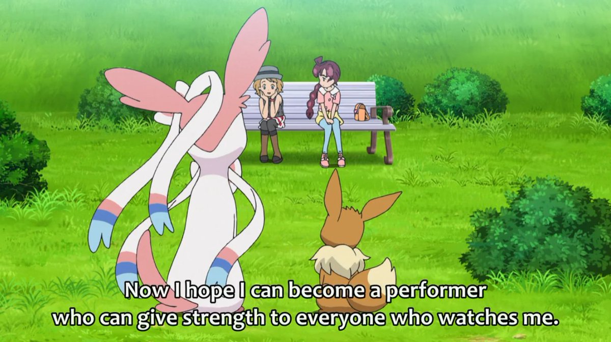kalosresident's tweet photo. "I went out traveling without any sort of dreams or goals to aim for...
But then I saw amazing Pokémon performances,
Now I hope I can become a performer who can give strength to everyone who watches me.
Working toward your dream is so much fun!"

-Serena.

This is everything ❤️😭 https://t.co/IpiKK9zveb