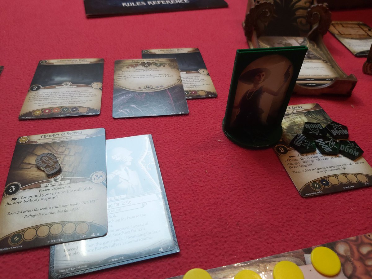 Jenny Barnes is trapped in the Labyrinths of Lunacy. Did she survive? Spoilers: no. #arkhamhorrorlcg https://t.co/iD7NW6mfxT