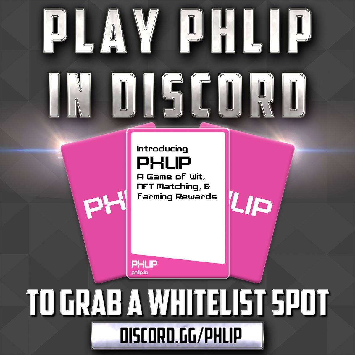 Time to get Whitelisted my friends 😉 Join <a href="/PHLIPgame/">PHLIP</a> in #Discord start playing the Demo version,Win and get on the #Whitelist 😎

#PHLIP #NFT #minting day 🔜 😈

Link:discord.gg/phlip

#play2earn #NFTGames #P2E $ACCEL #NFTCollection #GamefiDAO #GameFi‌ #Crypto #CryptoGame