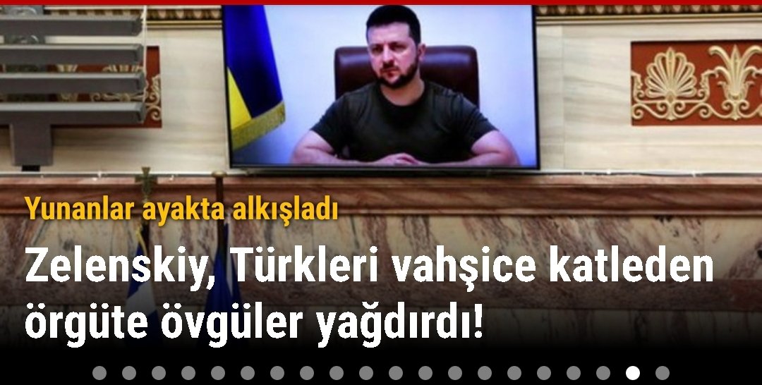 Buyurun! Besle kargayı oysun gözünü. Batı’nın Turk düşmanlığı dini ve tarihseldir. Bu düşmanlık emin olun her ferdinin şuur altına nakşedilmiş bir haldedir. Hangi iyiliği, neyi yaparsanız yapın asla değişmeeeez. superhaber.tv/zelenskiy-turk…