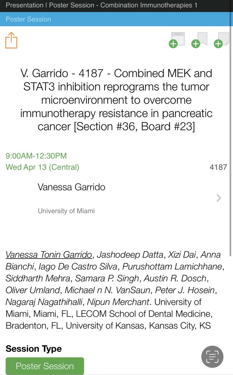 DrJashDatta's tweet photo. Also check out posters from Vanessa Garrido & Samara Singh (@NbmerchantMD lab postdoc & grad student respectively) & Sidd Mehra (@nagarajns postdoc). @SylvesterCancer #PDACResearch group representing!! https://t.co/fPGPdGVRQa