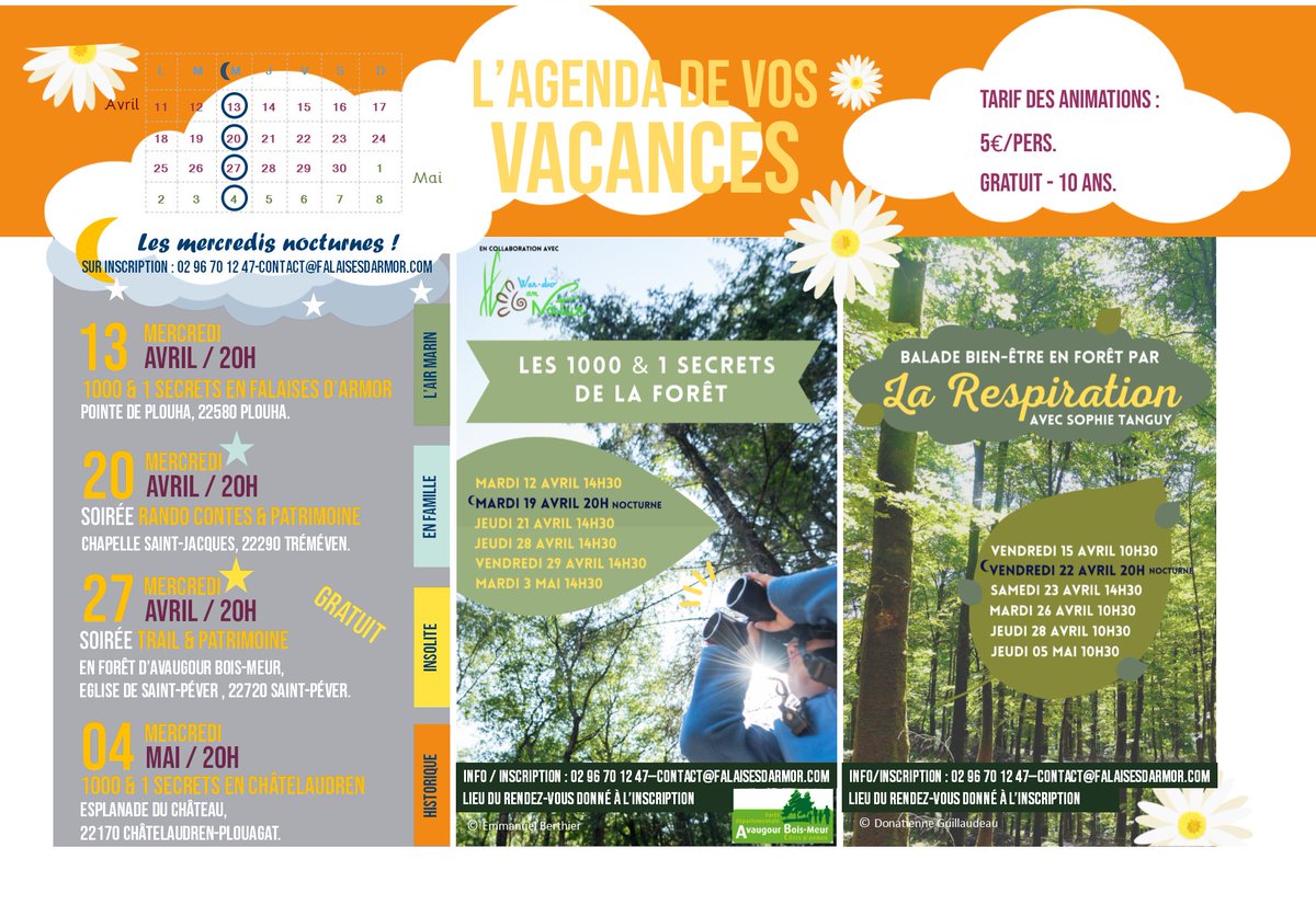 Vous avez des idées de sorties pour vos vacances de Pâques ? NOUS OUI ! 🌞🐰
information et réservation : 02 96 70 12 47 

#bzh #vacances #bretagne #regionbretagne #tourisme