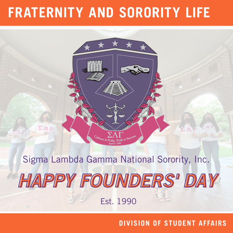 Happy Founders' Day to the women of #SigmaLambdaGamma! Sigma Lambda Gamma National Sorority, Inc. was founded on April 9, 1990, at the University of Iowa. The Clemson University Associate chapter is our newest MGC organization. Cheers! 🎉