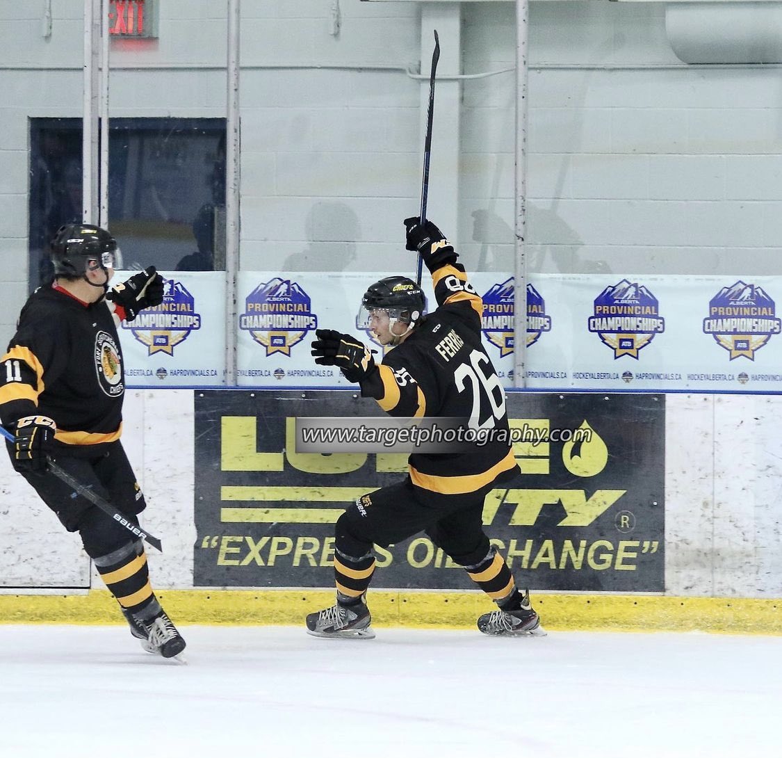 FtChiefsHockey's tweet photo. ⚠️That feeling when you wake up 2-0⚠️
.
.
.
Be sure to check out @TargetPhoto for pictures from all of the Alberta Senior AA Provincials in #FortSask https://t.co/5KVyKPRQpv