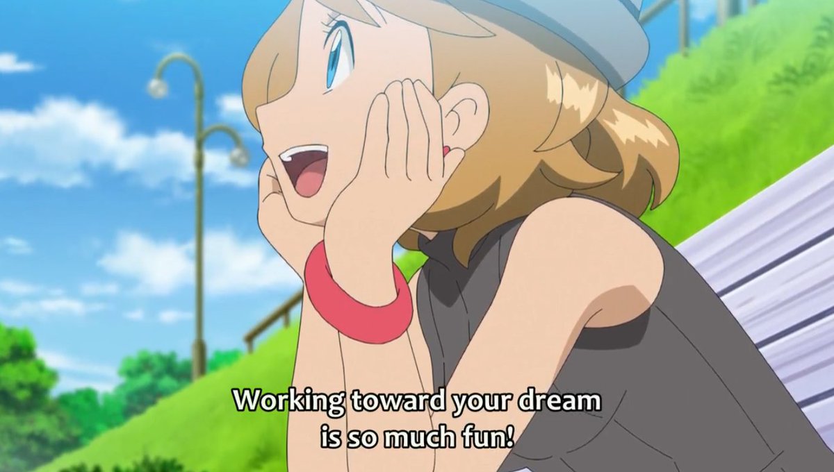 kalosresident's tweet photo. "I went out traveling without any sort of dreams or goals to aim for...
But then I saw amazing Pokémon performances,
Now I hope I can become a performer who can give strength to everyone who watches me.
Working toward your dream is so much fun!"

-Serena.

This is everything ❤️😭 https://t.co/IpiKK9zveb