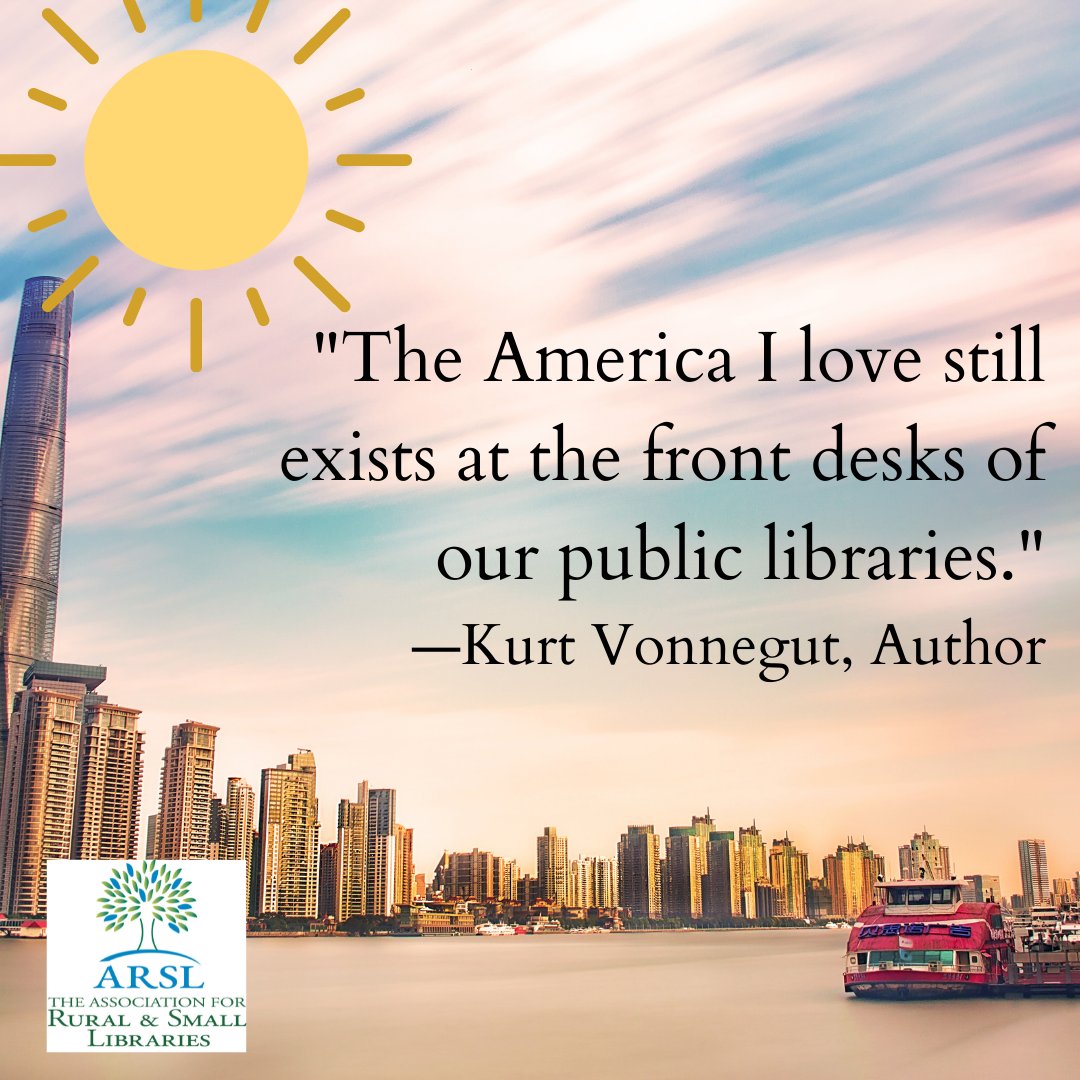 RuralLibAssoc's tweet image. We hope you all had an incredible National Library Week! 📚 🤩@ALALibrary  #NationalLibraryWeek2022 #SupportLocalLibraries #KurtVonnegut