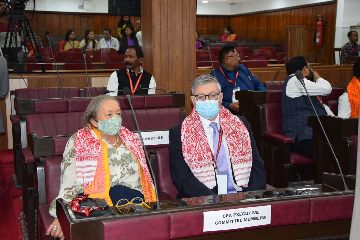 CPA_Secretariat's tweet photo. 📸Opening of CPA Mid-Year Executive Committee meeting @AssamAssembly. 

Pictured:
CPA Acting Chair Ian Liddell-Grainger MP
@LokSabhaSpeaker Shri Om Birla
Assam Chief Minister @himantabiswa
CPA Small Branches Acting Chair @ACTSpeaker Regional Reps @StuMcMillanSNP &amp; @DrNorainiAhmad https://t.co/swfaTvN49U