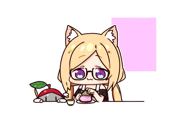 桜餅の葉っぱを取ろうか迷っているアキ・ローゼンタール
関西風の方が可愛くて好きです
#ホロメンワンドロ49
#アロ絵 