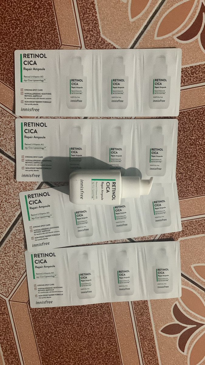 Domecat5678's tweet photo. ขายสกินแคร์รักษาสิว 
🌱🌱 innisfree Retinol cica 800 บาท
🌱ทดลอง 1 ml อันละ20 บาท

หากสนใจdmหรือคอมเม้นได้เลยค่ะ🤣
#HowtoPerfect 
#สกินแคร์รักษาสิว 
#สกินแคร์พร้อมส่ง https://t.co/tEV1qoaxOB