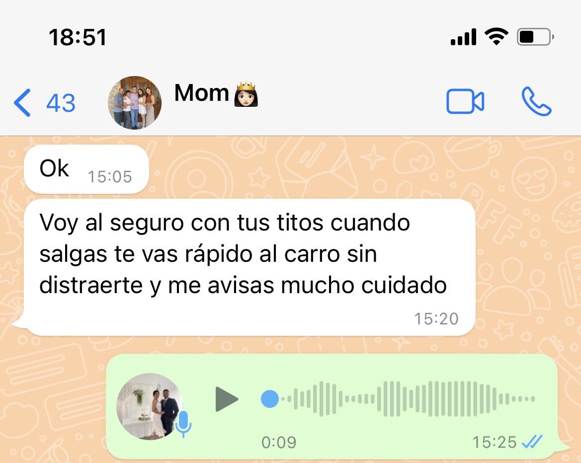 Mi mayor miedo? 
Tener una hija y vivir con la preocupación de saber que está insegura en todo momento🥺