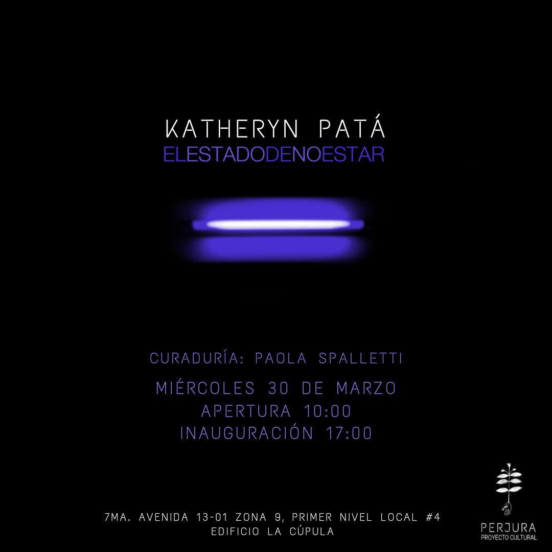 Exposición de la artista Katheryn Patá en Perjura proyecto cultural.