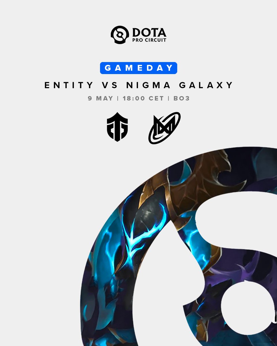 EntityDota's tweet photo. We fight for our slot in Division 1 against the TI7 champs from @NigmaGalaxy. 
Strap in at 18:00 CET @ https://t.co/MXZnZWDlYs.

#EntityEU #DPC #WEU https://t.co/gOhXBIh57I
