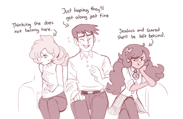 I drew a LOT of Emma + Looker/Anabel to make up for the times I didn't explore this relationship-- Still waiting on some sort of reunion from Masters but who knows when that'll be if ever 😔 