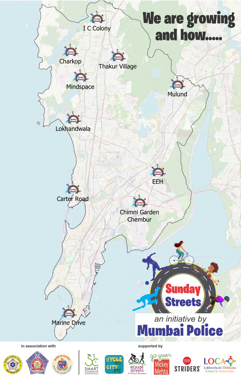 Madh Island Mumbai Map تويتر \ Mumbai Traffic Police على تويتر: "Are You Ready, Mumbai? Map Your  'Sunday Street' As You Step Out Of Your Houses On A Sunday Morning To  Participate In Fun, Sports, And