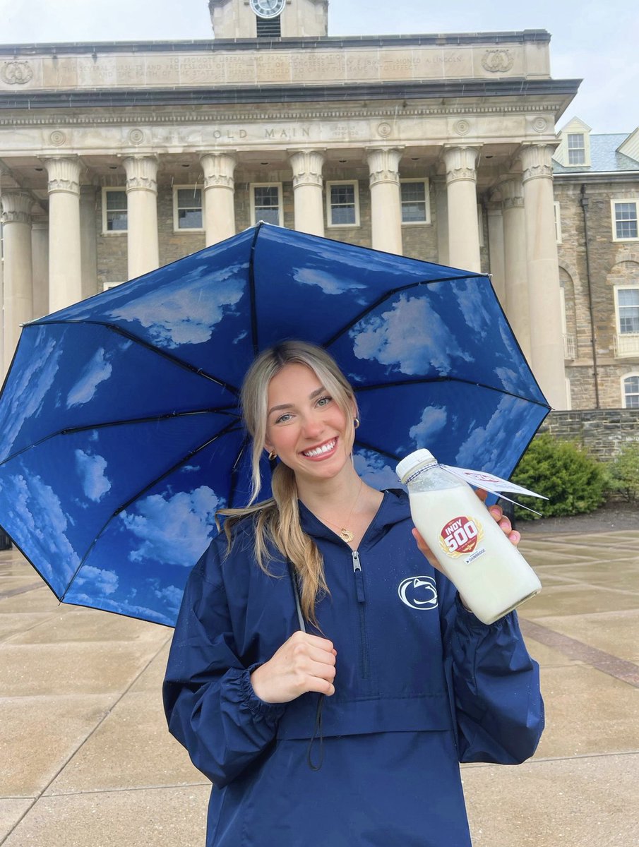 Thanks to @IMS for delivering a milk bottle to the state of Pennsylvania to celebrate 50 days until the #Indy500!