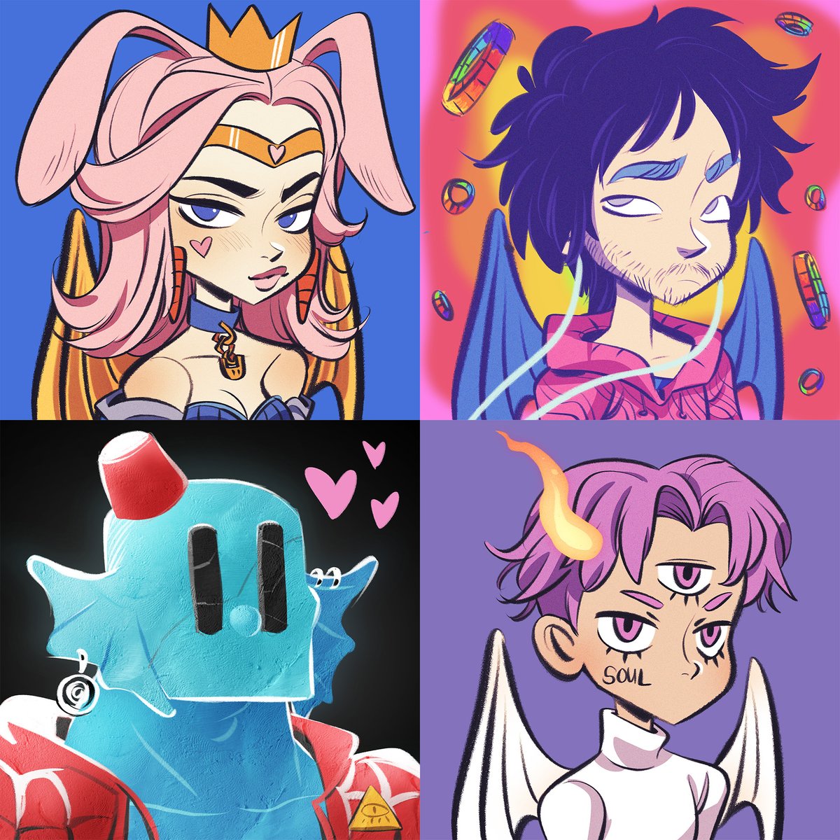 AswangNFT's tweet photo. we love the Founding Artists 😘

@cryptostacys of @HunnysNFT
@MigratingLines of @OneOnesNFT 
@MarkTheHabibi of @Habibis_NFT 
@Jae838 of @DIM3N8ION_838 https://t.co/YyDQh0s4PQ