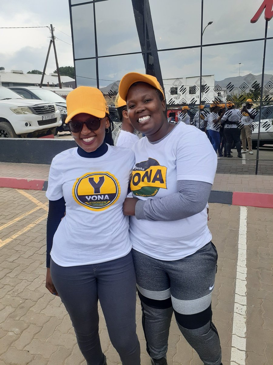 YONALesotho's tweet photo. BBUTHE CAMPAIGN 
Thank you Mabita, you were far too kind 💚💛🖤
#khethaYONA https://t.co/tJ6HMJ56ue