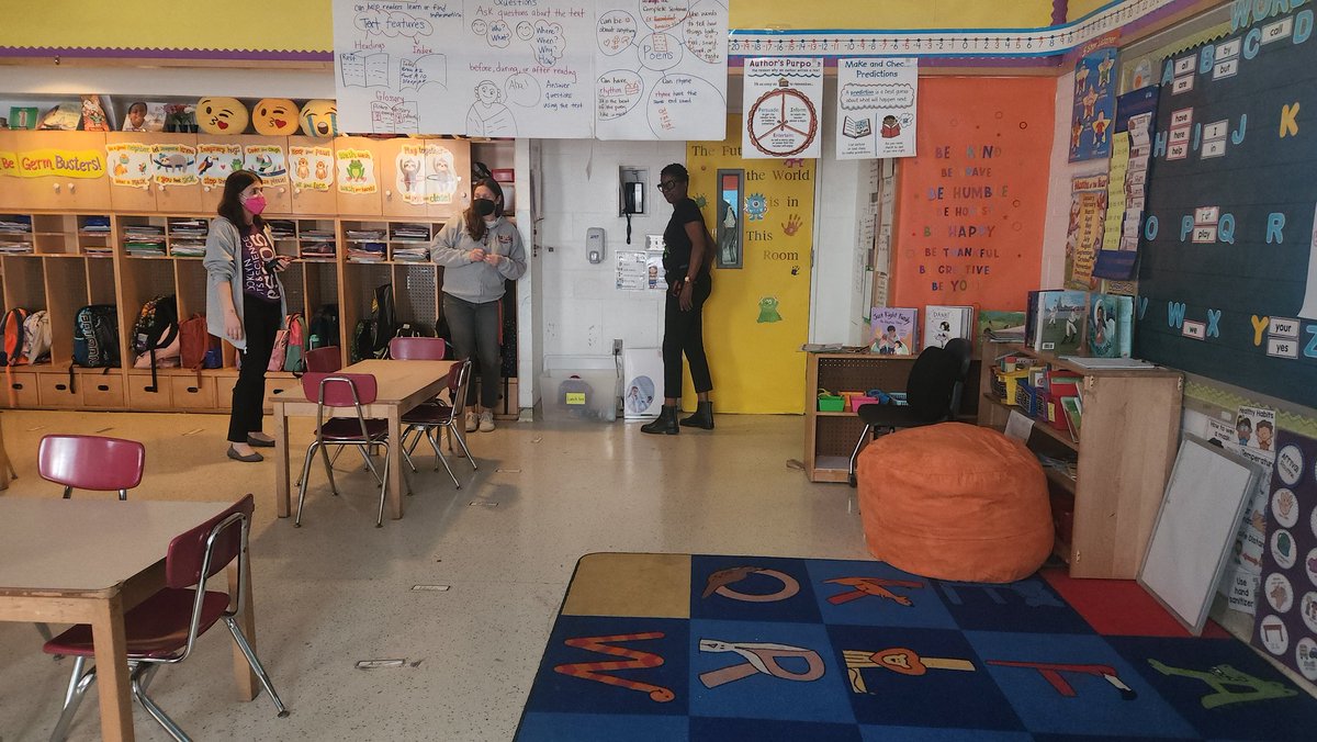 ValerieNMacey1's tweet photo. Kindergarten classroom reset @ps_705. It was a labor of love. We did this in one period. They left for lunch and we took out all of their desks and brought in tables. #newlearninggarden #CRSE #ribboncuttingcermeony #teameffort #collectivism #joyousmoment #setexpectations https://t.co/7E0G2xXhco